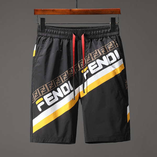 2019 Genuine fashion Summer seaside Men's Swimwear FENDI printed shorts beach pants swimwear pants Men's Swimwear Board short