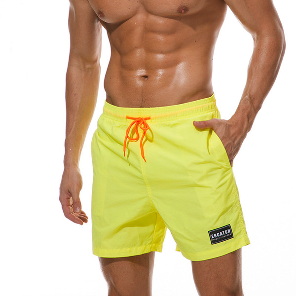 Summer Mens Swimwear New Fashion Brand Style Mens Beach Shorts Quick Drying Pants Sex Male Short Pants Board Casual Pants