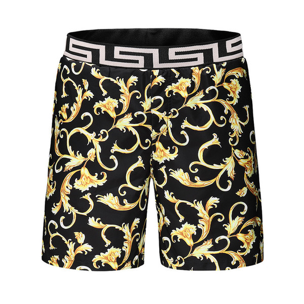 High quality summer beach shorts men's hot men's beach shorts geometric pattern men's swimming trunks 1458