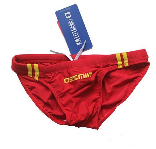 Mens Sexy Swimwear Swimsuits Board Shorts Trunks Swim Briefs Surf Beach Wear Low Waist Swimming Trunks Gay DESMIIT Brand Sea