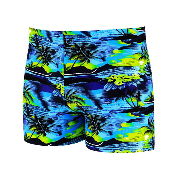 CALOFE Swimming Beach Shorts Men Printed 2018 Summer Surfing Bottom Wear Elastic Sexy Swim Beach Shorts Brand New Bathings