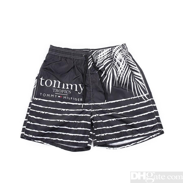 Wholesale 2018 New Board Shorts Mens Summer Beach Shorts Pants High-quality Swimwear Bermuda Male Letter Surf Life Men Swim G-1