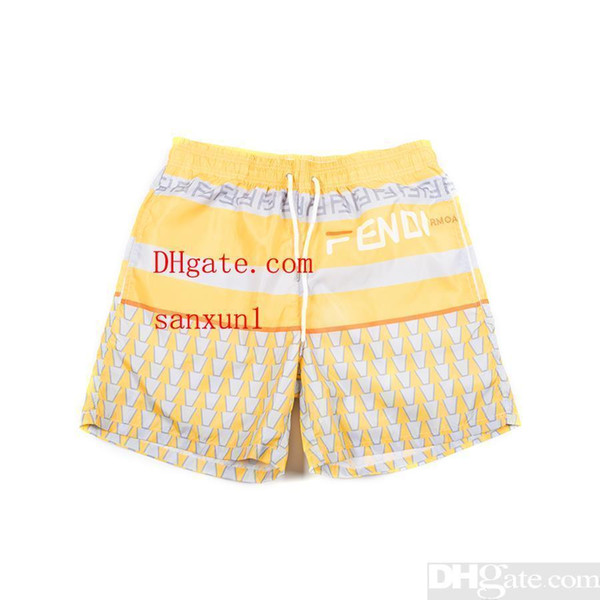 Wholesale 2018 New Board Shorts Mens Summer Beach Shorts Pants High-quality Swimwear Bermuda Male Letter Surf Life Men Swim #1014