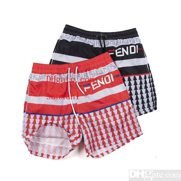 Wholesale 2018 New Board Shorts Mens Summer Beach Shorts Pants High-quality Swimwear Bermuda Male Letter Surf Life Men Swim #1013