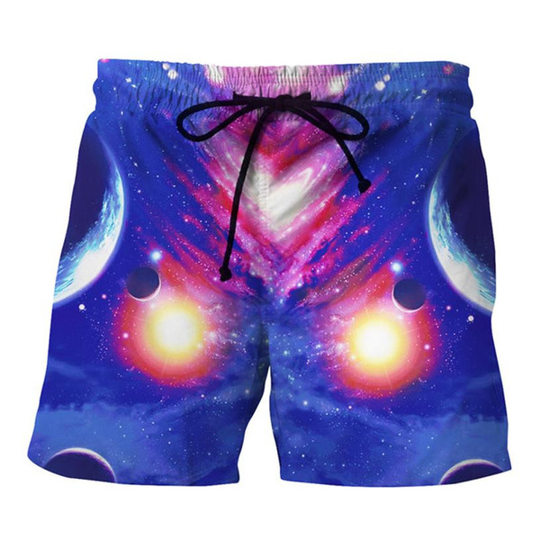 Mens Summer 3D Sky Printed Beach bathing shorts for men swimsuits swimming trunks mens swimming shorts zwembroek heren