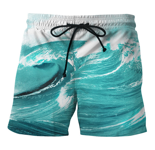 Men's Shorts Creative Print Quick Dry Surf Board Swimming Trunks Bathing Suit Swimwear Beachwear Swimsuit