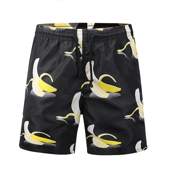 Mens 3D Banana Printed Beach Short Trouser Summer men's swimming trunks Shorts swimming trunks for zwembroek heren