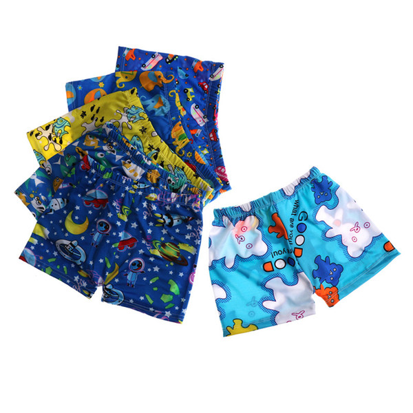 Animal Print Baby Boys Swimming Pants Briefs Beach Holiday Board Trunks Shorts Football New Kids Boys Cartoon Swimwear 1PC