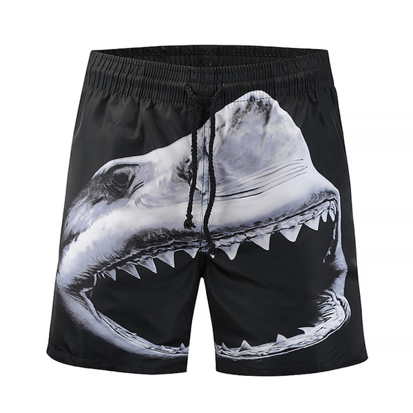 Mens 3D Shark Printed swimming trunks for swimming Summer Beach men's shorts trunks for bathing maillot de bain