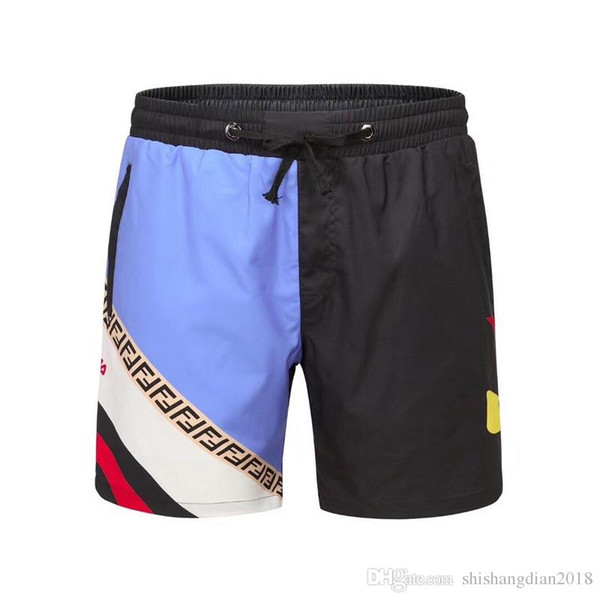 2019 summer new quality summer beach shorts men's hot sale f men's beach shorts classic men's swimming trunks 2428