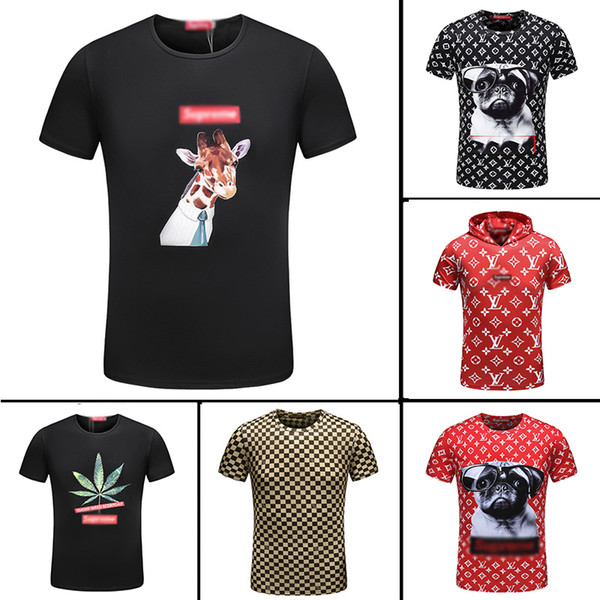 Summer's latest designer men's wear designer T-shirt of high quality cotton fashion summer short fashion men's wear cool men's wear T-shirt.