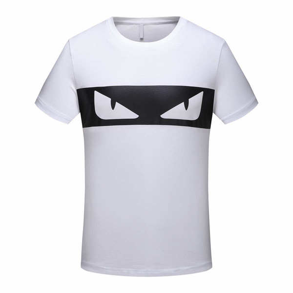 New men's summer T shirt large size O collar short sleeve T shirt creative cat eye printed cotton T shirt 3D designer clothing m-xxl casual