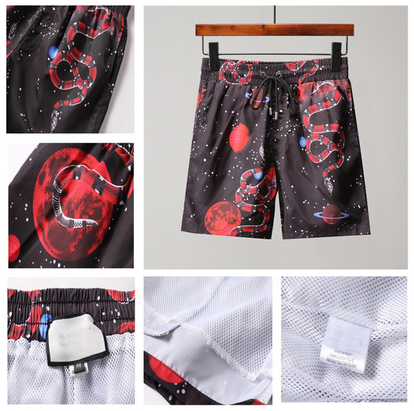 Hydra printed board shorts for men summer beach shorts high quality swimsuit for men letter surfing life essential for men swimming