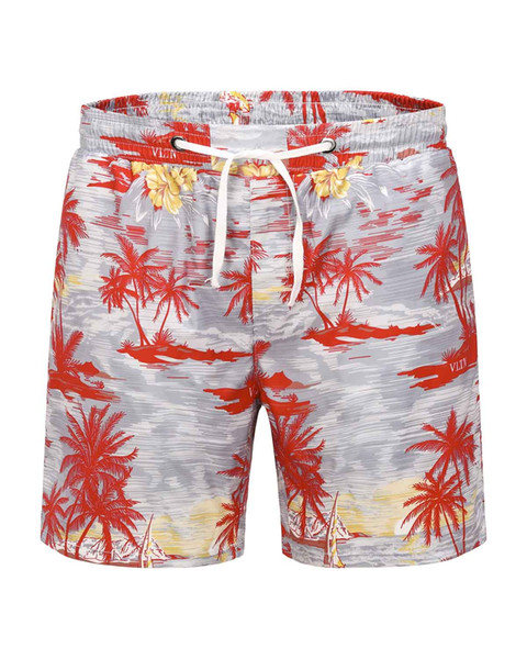 High quality new coconut tree camouflage print fashionable print men's casual beach shorts commodity men casual loose size short