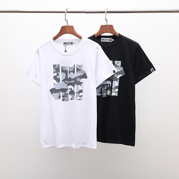 High quality Japanese cotton popular logo printed T-shirt from Japanese designer summer shirt loose short sleeved T-shirt men's shirt larger