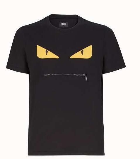 uyt 2019 Summer Designer T Shirts For Men Fashion Bag Bugs eyes Printing T Shirt Mens Clothing Italy Luxury Brand Short Sleeve Tshirt Tops
