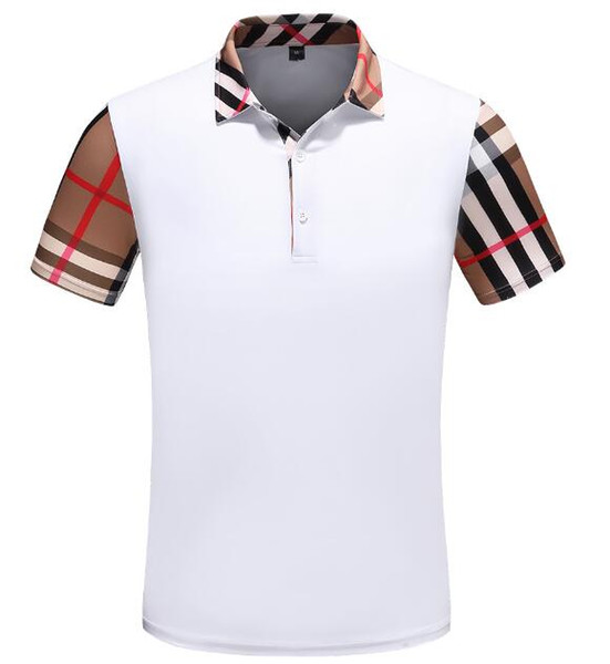 Fashion BB 2019 Brand Designer polos shirt mens Summer Short Sleeve Cotton Polo With Embroidered tiger men Casual Luxury Medusa tees t-shirt