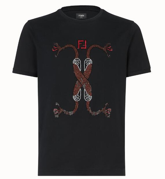 ff 2019 Summer Designer T Shirts For Men Fashion Bag Bugs eyes Printing T Shirt Mens Clothing Italy Luxury Brand Short Sleeve Tshirt Tops