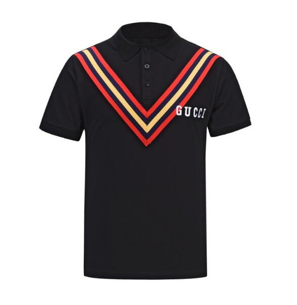 Spring Luxury Italy Tee T-Shirt Designer Polo Shirts High Street Embroidery Garter Letter G Stripe Printing Clothing Mens Brand Polo Shirt
