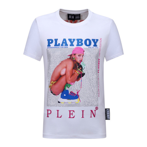 19ss Fashion Italy Brand Designer Men Summer short sleeve T shir Play Mens Boy PP t-shirts cotton mens Medusa tops tees