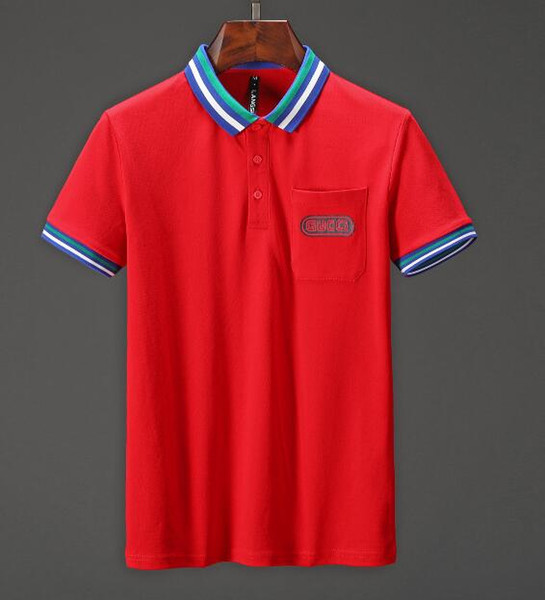 19ss Italy Brand Designer polos shirt mens Summer Short Sleeve Cotton Polo With Embroidered tiger men Casual 3g Hip Hop Luxury tees t-shirt