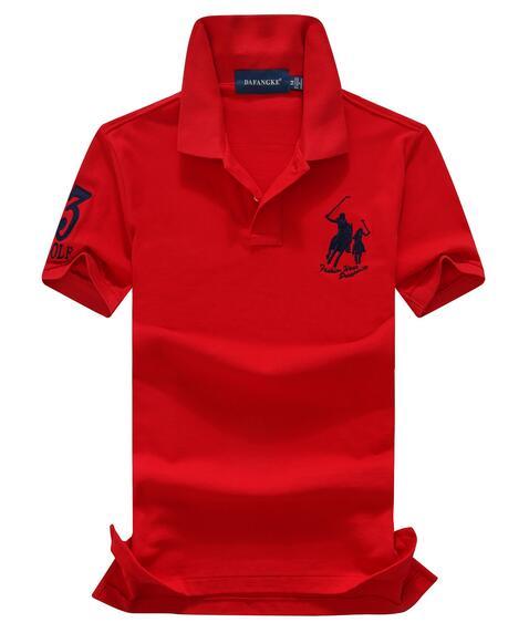 2018 100% cotton China Brand Small Horse POLOS men's fashion Summer short-sleeved POLO shirt casual men Designer POLOS Red Color TOPS