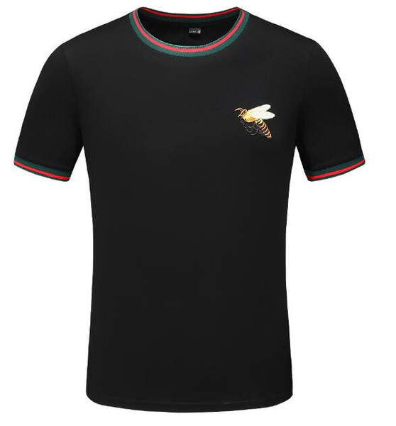 Fashion Casual Luxury Desginer t shirts for men t-shirts Letter G Embroidery Tiger Bees Snake Brand t shirt mens short sleeve tshirts