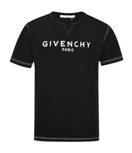 18SS Summer Designer Giv T Shirts For Men Tops Tiger Head Embroidery T Shirt Mens Clothing Brand Paris Short Sleeve Tshirt Women Tops