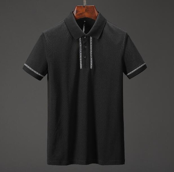 18ss Fashion Brand designer polos men Summer Casual t shirt Embroidered Medusa Cotton polo Shirt High street collar Luxury Polos shirts