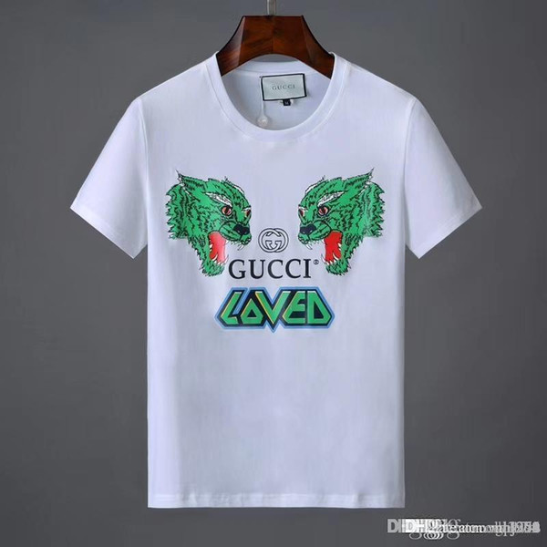 Brand Summer Hip Hop Men's T-shirt Short Sleeve Luxuy Stylish Shirt Shirt Men Teel Hip Designer Mens T Shirts Tees