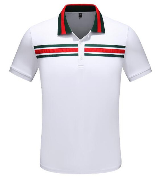 19ss Brand Designer polos shirt mens Summer Short Sleeve Cotton Polo With Embroidered tiger men Casual 3g Luxury Medusa tees t-shirt