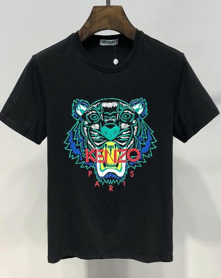 ASD 2019 Summer Designer T Shirts For Men Tops Tiger Head Letter Embroidery T Shirt Mens Clothing Brand Short Sleeve Tshirt Women Tops M-3XL