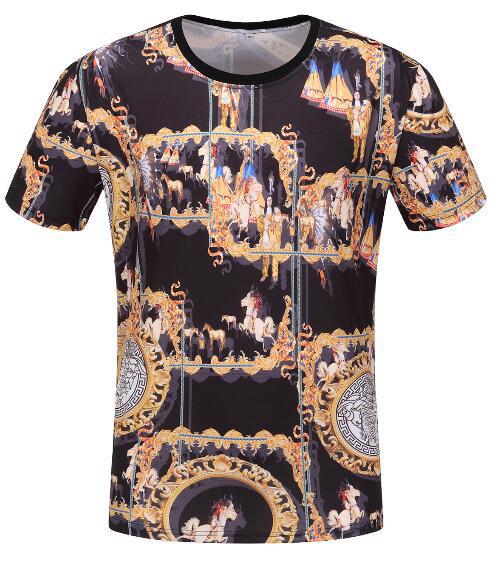 18ss Brand Hip Hop Summer men's t-shirt Short Sleeve 100% Cotton poloshirt shirt men Casual tees Fashion Designer mens print t shirts