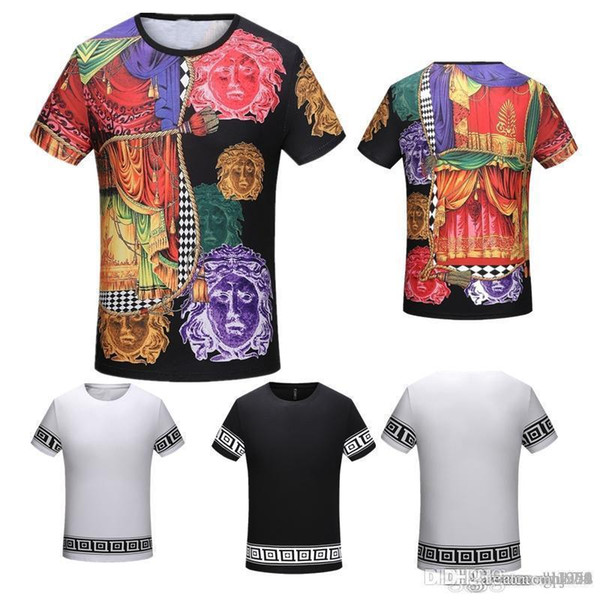 2018 New T-shirt Fashion Tiger Print Men's Casual Summer Student Short Sleeve 3G Top Embroidery Cat Men's T-shirt medusa T-Shirts