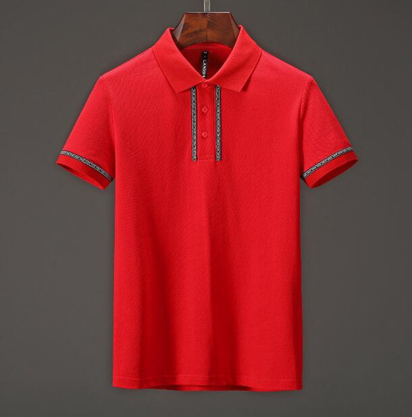 18ss Fashion Brand designer polos men Casual t shirt Embroidered Medusa Cotton polo Shirt High street collar Luxury Polos shirts M-3XL