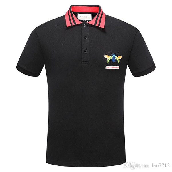 2018 chun xia fashionable man short sleeve polo unlined upper garment of a T-shirt tee design polo shirt printing clothes Asian size 3xl