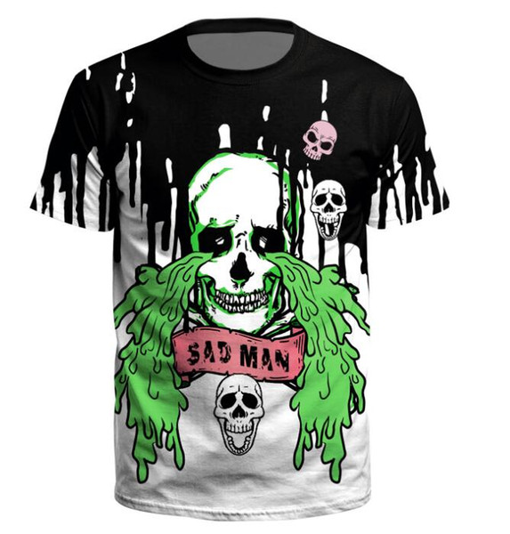 NEWEST Fashion Streetwear tees Mens Designer GRAFFITI T Shirt Men's Print tshirts Short Sleeve Casual Brand Hip Hop Skulls Doodle T-shirts