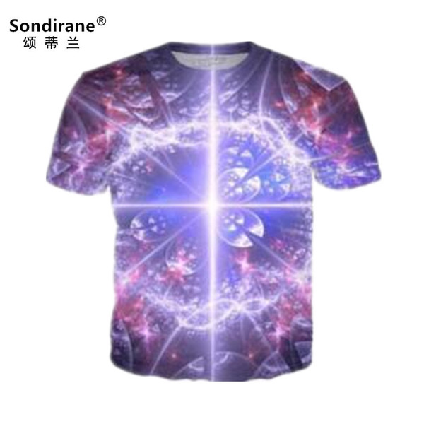 Sondirane New Fashion Womens/Mens Electric Ice Funny 3D Print T Shirts Summer Short Sleeve Tee Shirt Hip Hop Tops Casual Clothes