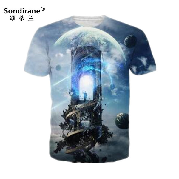 Sondirane Design Summer Women/Men's Creative 3D Graphic T Shirts Print Funny Short Sleeve T-Shirt Hip Hop Quick Dry Tops Clothes