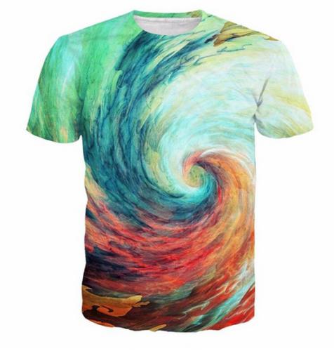 New Fashion 3D Print Colorful Rainbow T Shirts Funny Women/Men Casual T-Shirt Design Short Sleeve Hip Hop Tops Comfortable Tees