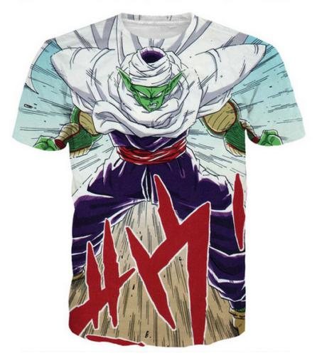 Newest Women/Men 3D Print Dragon Ball Z Beak Graphic T Shirts Funny Hip Hop Tops Casual Short Sleeve T-Shirt Comfortable Tees