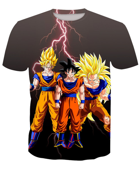 Summer Saiyan Dragon Ball 3D Print T Shirts Fashion Short Sleeved T-shirt Funny Men/Women Clothing Hip Hop Tops Comfortable Tees