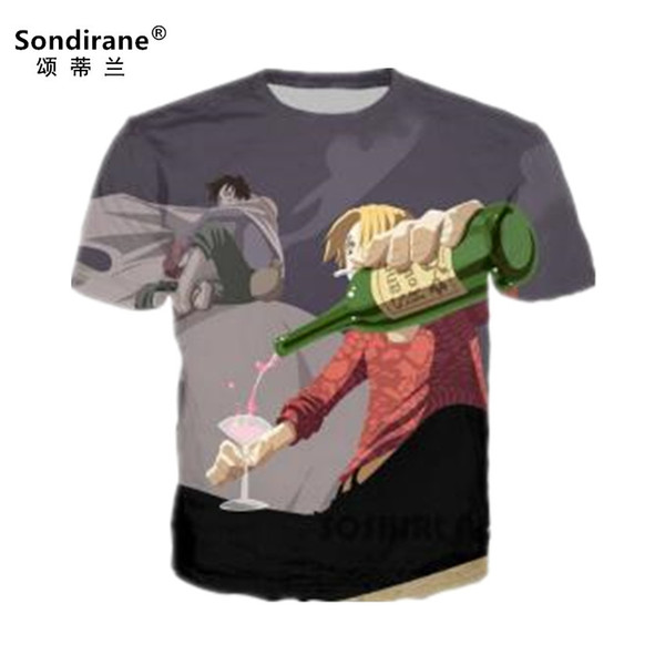 Sondirane New Fashion Women/Men One Piece 3D Print Cartoon T Shirts Summer Quick Dry Hip Hop Tops Casual Short Sleeve Clothing