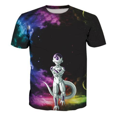 Summer Fashion 3D Print Cartoon Dragon Ball Z T Shirts Fashion Short Sleeved T-shirt Design Men and Women Comfortable Tees