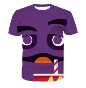 Newest Men/Women Clothing 3D Print Cartoon Funny Short Sleeved T-shirt Casual Hip Hop Street Tops Tees Fashion Purple T Shirts