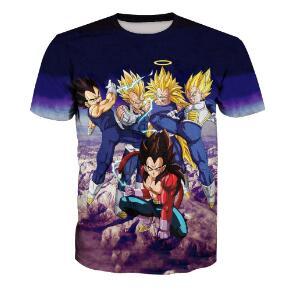 Animation Muscular 3D Print Cartoon Dragon Ball Z T Shirts Summer Short Sleeve T-shirt Fashion Men/Women Clothing Hip Hop Tops