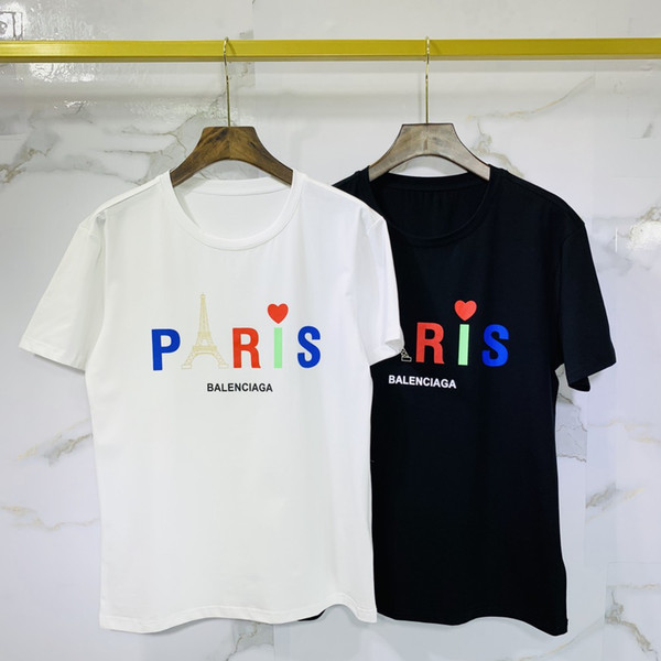 2020SS New Mens Designer T shirt Luxury Paris fashion Tshirts Summer Women Pattern T-shirt Male Top Quality 100% Cotton Top Tee 25714