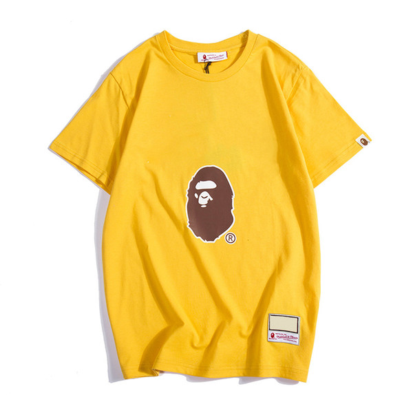 Bape Mens Designer T Shirt Bape Mens Women Designer Short Sleeves A Bathing Ape Men High Quality Cotton T Shirt Size M-XXL