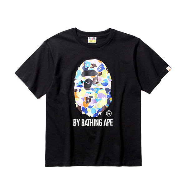 Bape Mens Designer T Shirt Bape Designer T Shirt Black White Men Women High Quality Tees