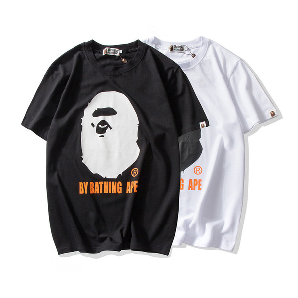 Bape Designer T Shirt Bape Monkey Mens Designer T Shirt Men Women High Quality Hip Hop Tee M-2XL